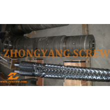 Baril conique bimétallique de vis jumelée de Zyt422 pour l&#39;extrudeuse de tuyau de PVC